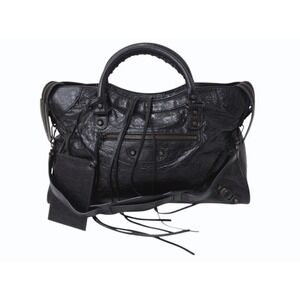 BALENCIAGA The City handbag black leather